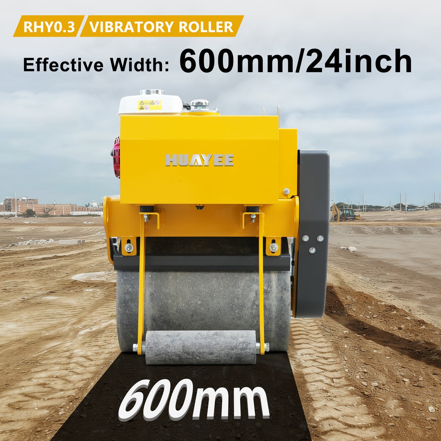 HUAYEE RHY0.3 0.3 Ton Small Road Roller - Compact Pavement Compaction