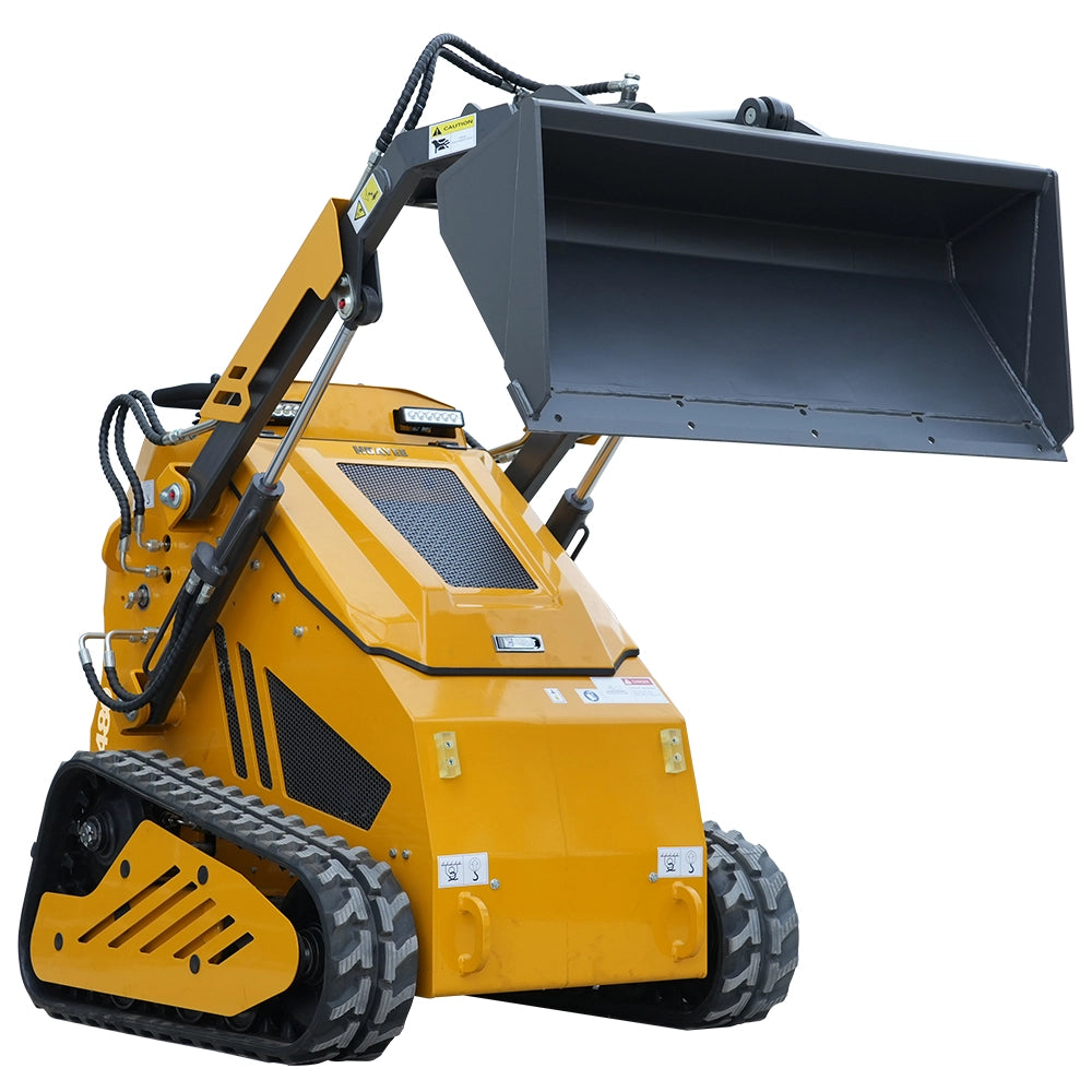 HUAYEE LHY480 Mini Skid Steer Loader - 23HP Briggs & Stratton Engine, 560kg Rated Load