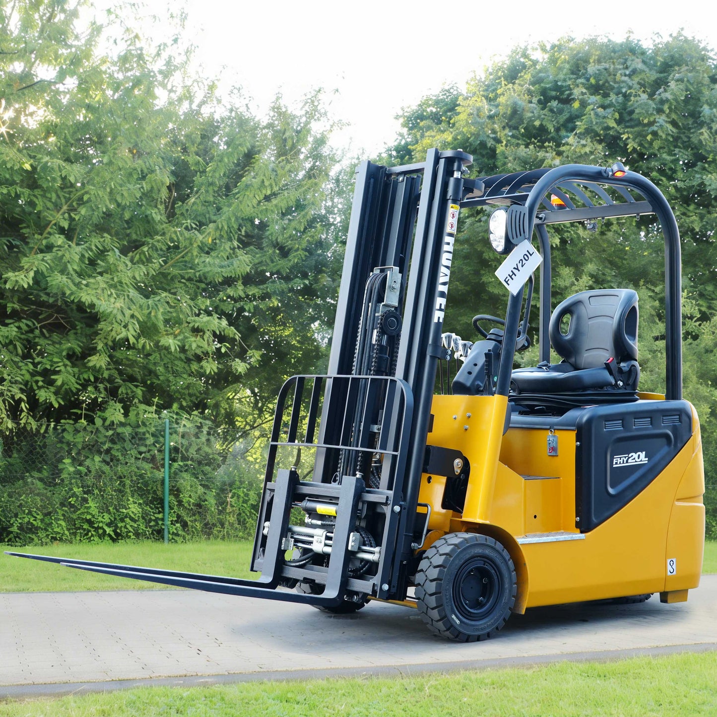 HUAYEE FHY20L Electric Forklift | Lithium Battery | Max. Lifting Capacity: 3,968 lbs | Max. Lifting Height: 118 inches