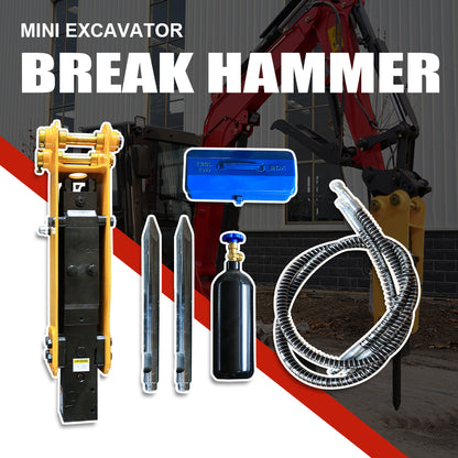 Concrete Crusher | Breakers for Mini Excavators Up to 2 Tons | HUAYEE HYE07