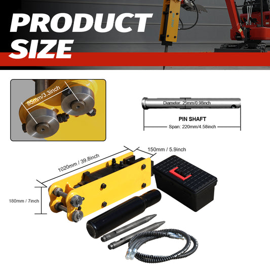 Hydraulic Hammer for 1-1.8 Ton Mini Excavators | HUAYEE HYE03