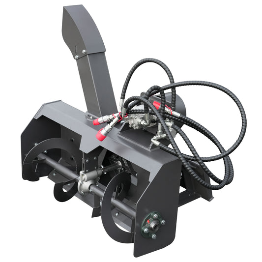 Dedicated Snow Blower Attachment for Mini Skid Steer Loaders — A Snow Removal Solution for Roads and Homes