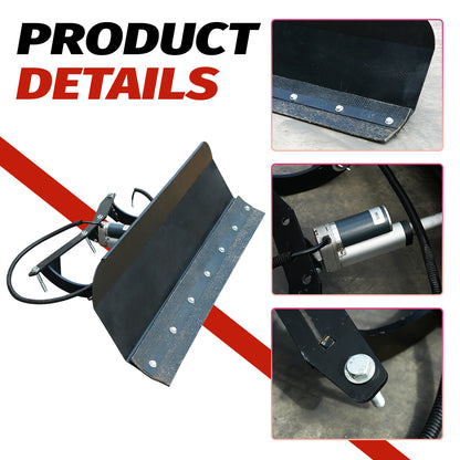 Snow Removal Kit: 37-inch Mower Snow Removal Attachment—Height-Adjustable, Remote-Controlled Operation, Quick-Attach/Detach, Efficient Snow Removal.