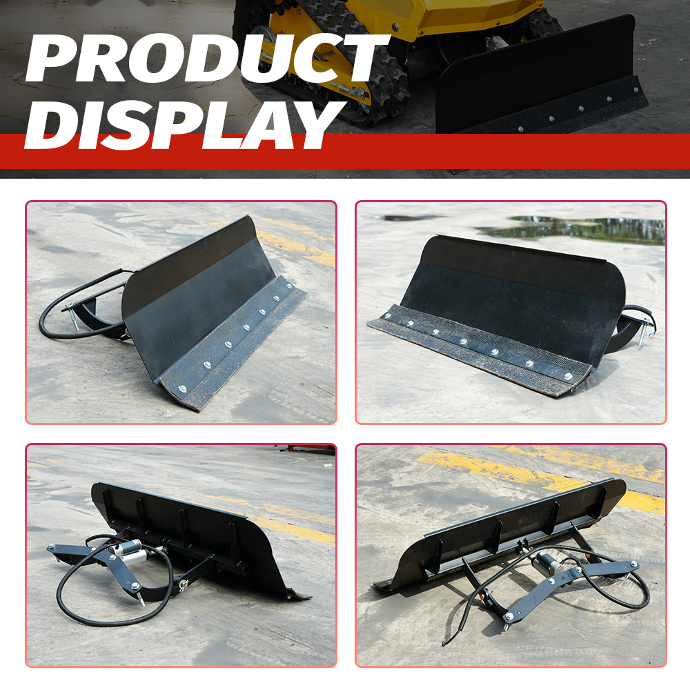 Snow Removal Kit: 37-inch Mower Snow Removal Attachment—Height-Adjustable, Remote-Controlled Operation, Quick-Attach/Detach, Efficient Snow Removal.