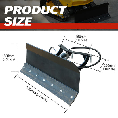 Snow Removal Kit: 37-inch Mower Snow Removal Attachment—Height-Adjustable, Remote-Controlled Operation, Quick-Attach/Detach, Efficient Snow Removal.