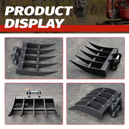 Rake for 2-Ton Mini Excavators | HUAYEE HYE05-3
