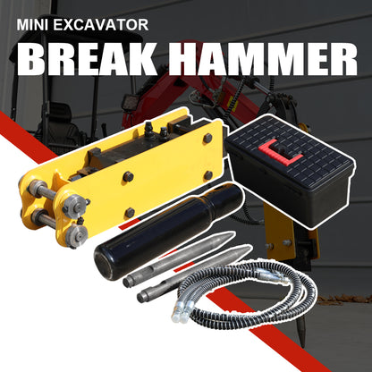 Hydraulic Hammer for 1-1.8 Ton Mini Excavators | HUAYEE HYE03