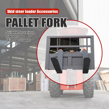 Pallet Forks Attachment for Mini Skid Steer Loaders - Heavy-Duty Forklift Tines