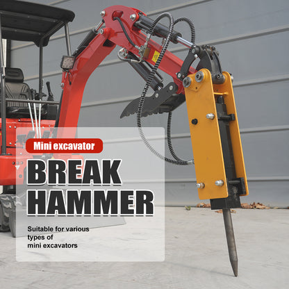 Hydraulic Hammer for 1-1.8 Ton Mini Excavators | HUAYEE HYE03