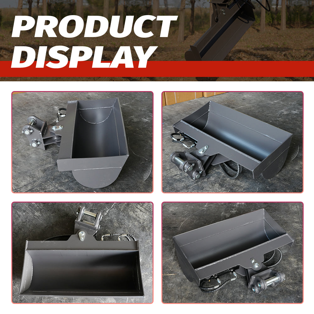 800mm 32" Tilt Bucket for 2 Ton Mini Excavators | HUAYEE HYE08
