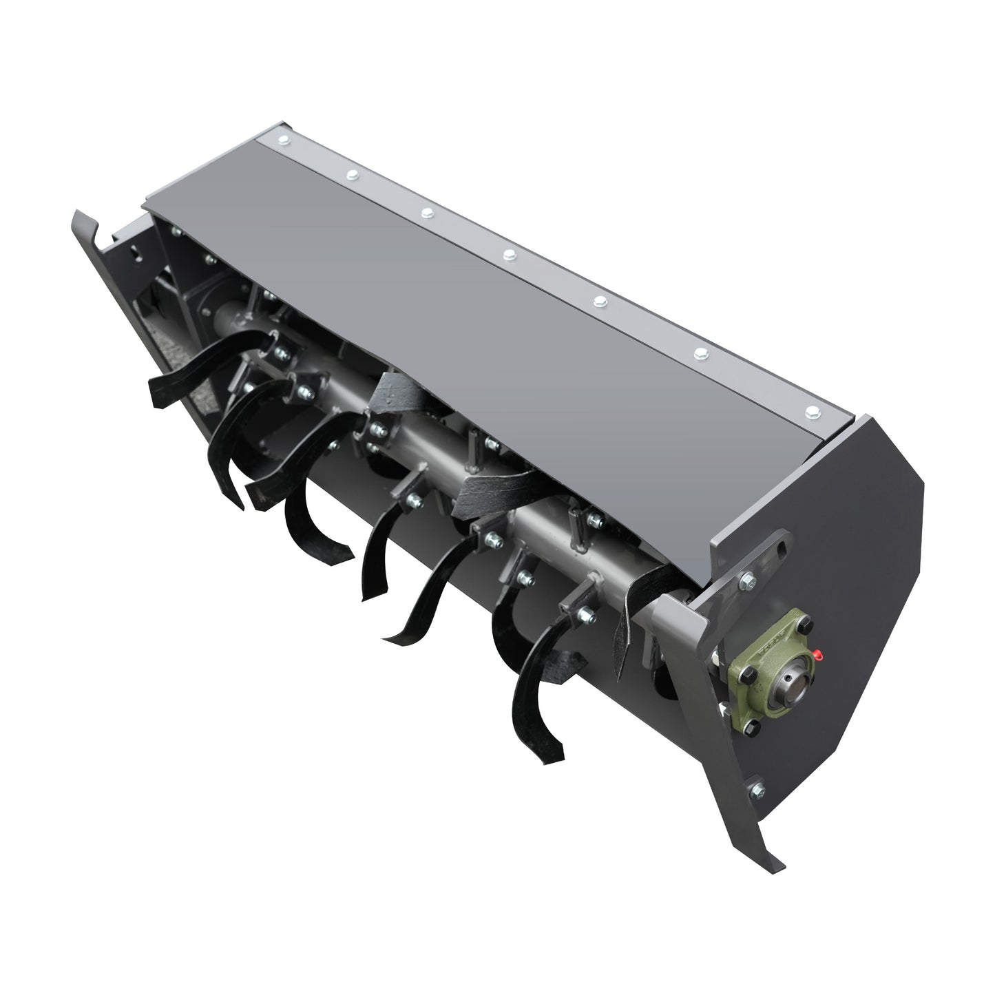 Tiller Attachment for Mini Skid Steers - Heavy-Duty Soil Cultivator for Landscaping