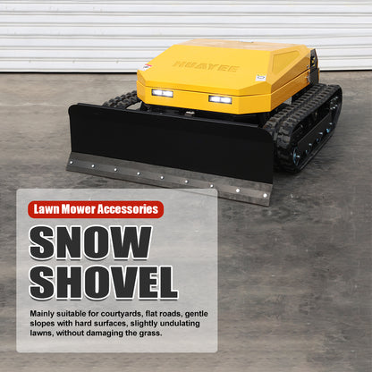 Snow Removal Kit: 51-inch mower snow removal attachment—height-adjustable, remote-controlled, quick to install/remove, and highly efficient. Compatible with the MHY90.