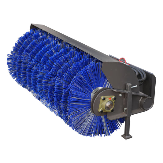 Snow Blower Attachment for Mini Skid Steers - Hydraulic Snow Thrower for Parking Lots & Driveways