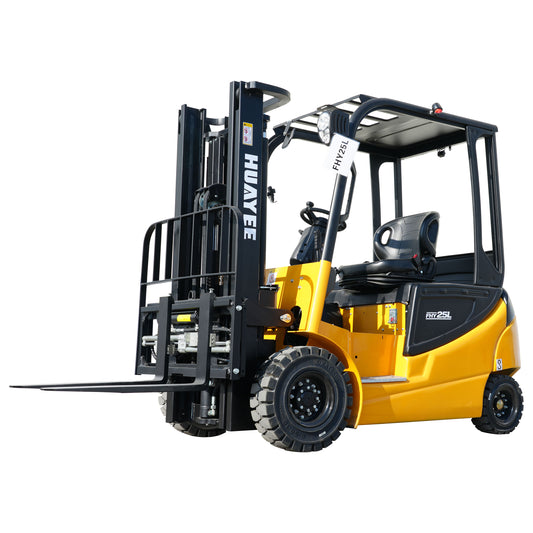 HUAYEE FHY25L Electric Forklift | Lithium Battery | Max. Lifting Capacity: 5,511 lbs | Max. Lifting Height: 118 inches
