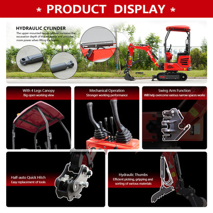 HUAYEE HY14C Mini Excavator