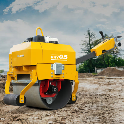 HUAYEE RHY0.5 Tandem Vibratory Road Roller - 0.5 Ton Medium-Sized Road Compaction Machine