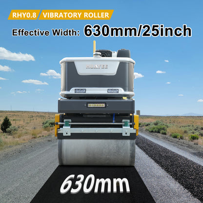 HUAYEE RHY0.8 Tandem Vibratory Road Roller - 0.8 Ton Heavy-Duty Road Compaction Machine