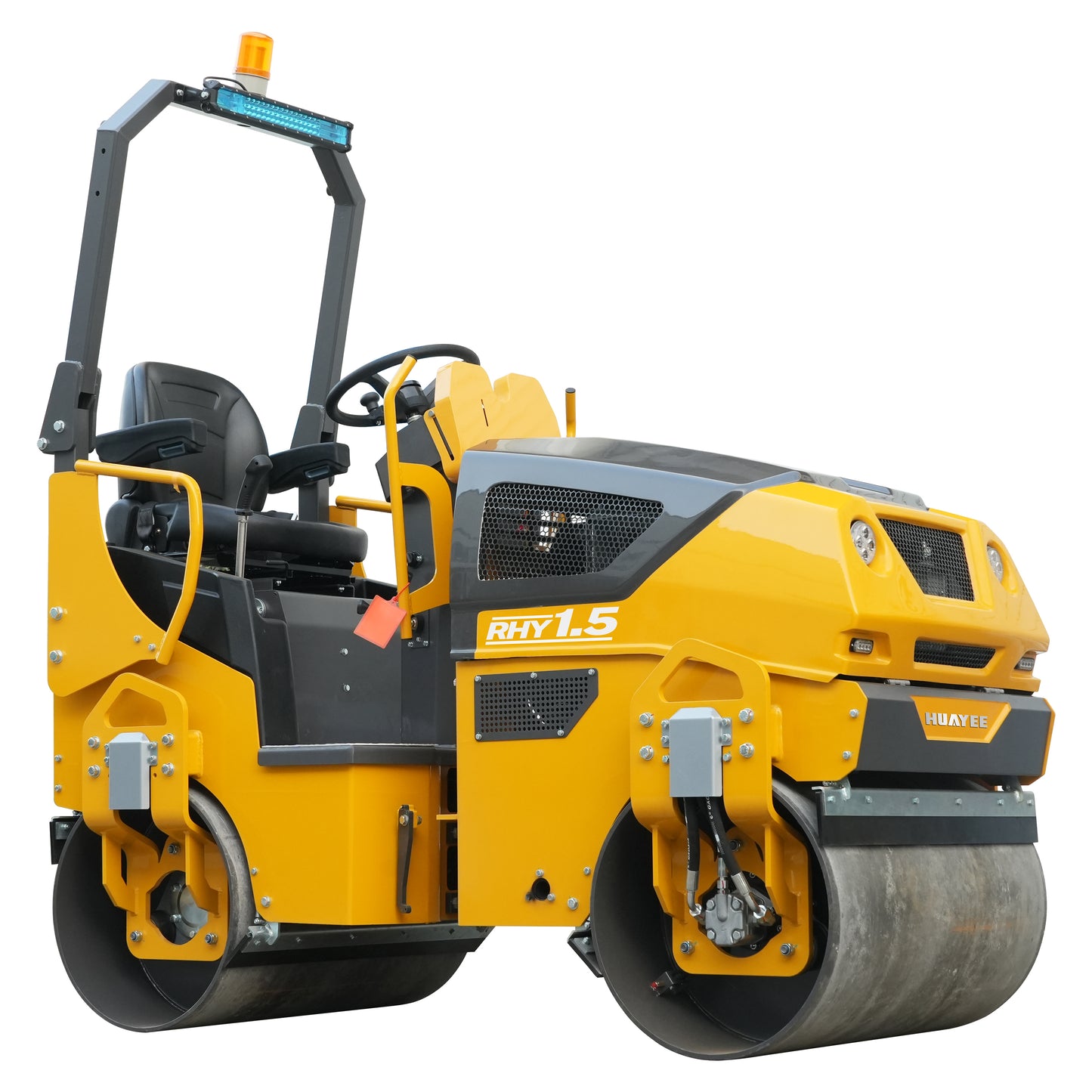 HUAYEE RHY1.5 Tandem Vibratory Road Roller - 1.5 Ton Ultra-Heavy Professional Road Compactor