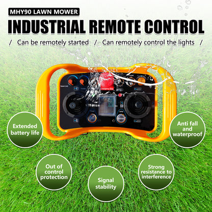 MHY90 Heavy-Duty Remote Control Tracked Slope Mower - 22HP, 900mm Cutting Width | HUAYEE