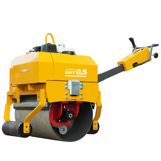 HUAYEE RHY0.5 Tandem Vibratory Road Roller - 0.5 Ton Medium-Sized Road Compaction Machine