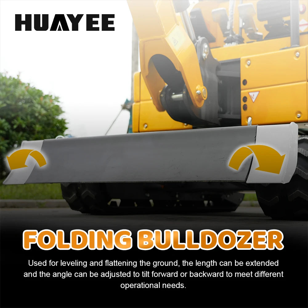 HUAYEE SHY15 | Mini Excavator - 1.5 Ton Compact Excavator with Kubota D722 Engine, 14 HP