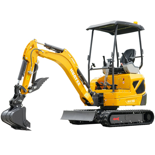 HUAYEE SHY15 | Mini Excavator - 1.5 Ton Compact Excavator with Kubota D722 Engine, 14 HP