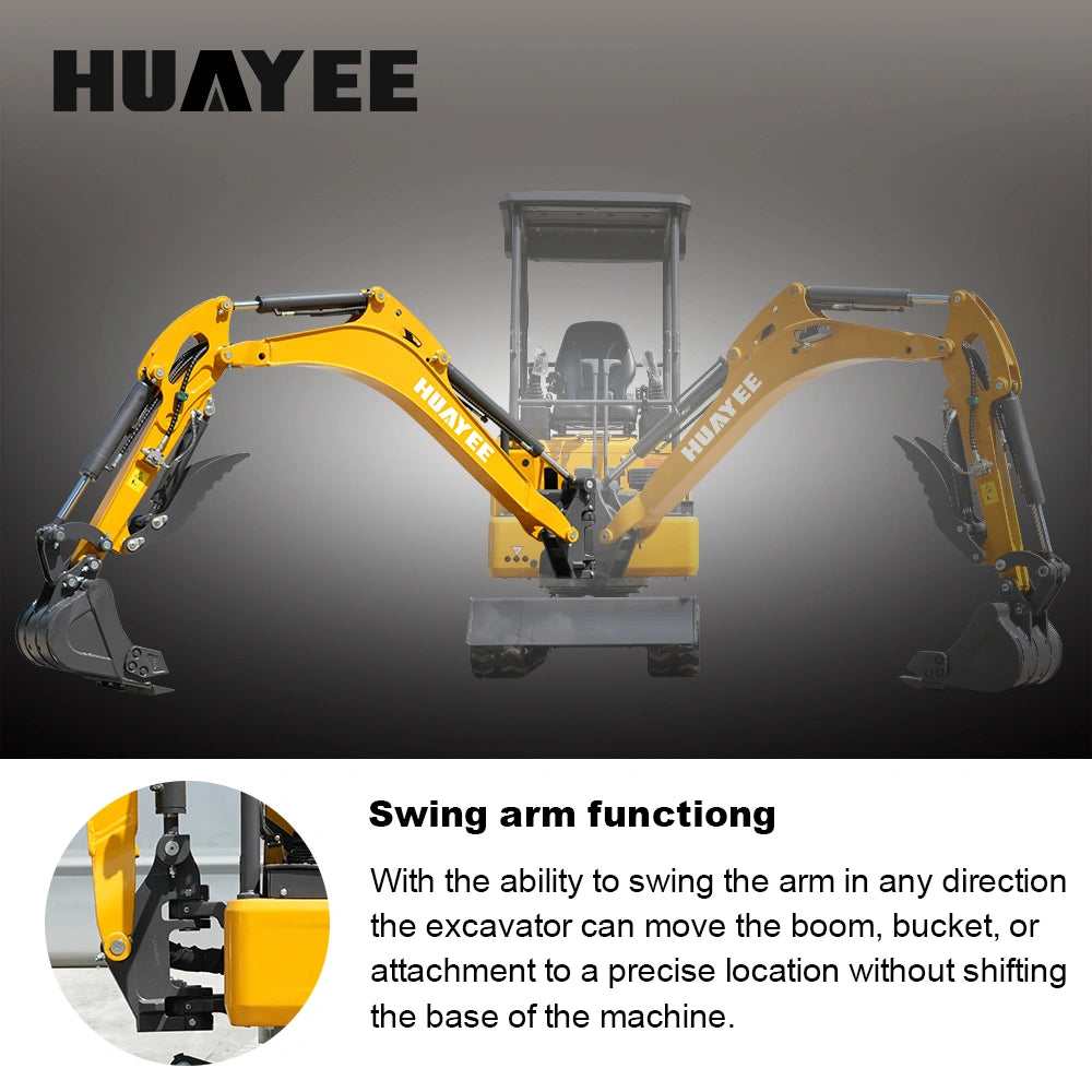 HUAYEE SHY20 Mini Excavator - 1.68 Ton Compact Excavator with Kubota D902 Engine, 16 HP