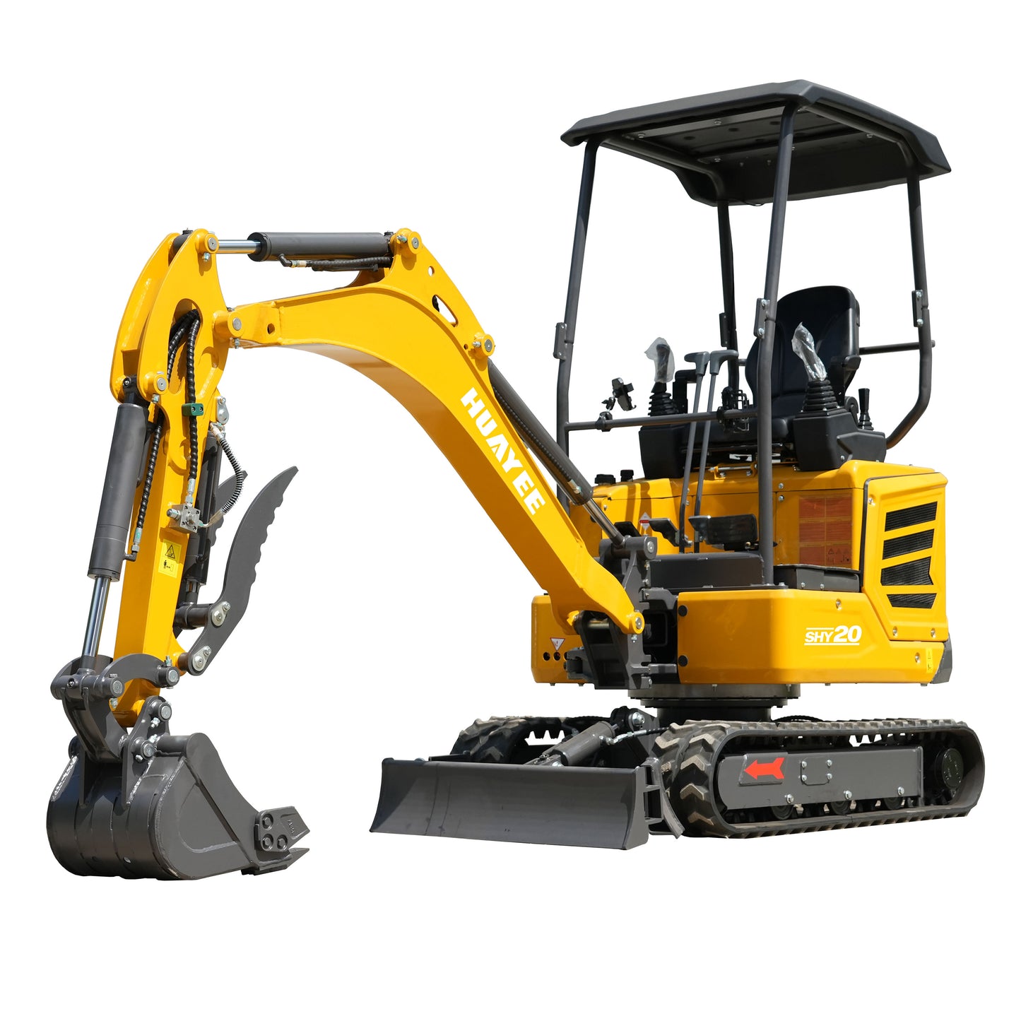 HUAYEE SHY20 Mini Excavator - 1.68 Ton Compact Excavator with Kubota D902 Engine, 16 HP