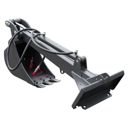 Straight Dig Attachment for Mini Skid Steers - Convert Loader to Excavator for Trenching - w/Mounting Plate