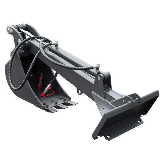 Straight Dig Attachment for Mini Skid Steers - Convert Loader to Excavator for Trenching - w/Mounting Plate