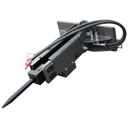 Hydraulic Breaker Attachment for Mini Skid Steer Loaders - Heavy-Duty Demolition Hammer for Concrete, Rock & Asphalt
