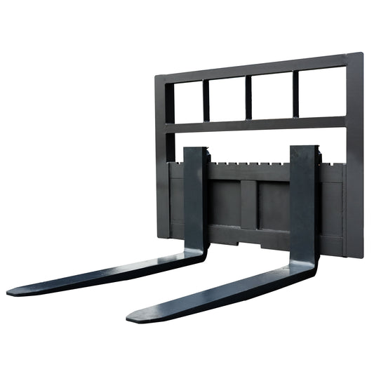 Pallet Forks Attachment for Mini Skid Steer Loaders - Heavy-Duty Forklift Tines