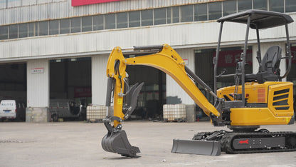 HUAYEE SHY20 Mini Excavator - 1.68 Ton Compact Excavator with Kubota D902 Engine, 16 HP